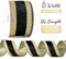 Black and Gold Velvet Wired Ribbon 2.5" X 10 Yards Black Velvet with Gold Glitter Border Stripe Christmas Ribbon for Tree, Wreath Supplies, Garlands Making, Crafts Projects, Home Decor
